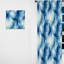 Rideau obscurcissant en marbre bleu et blanc Shibori Marble Ink II - 1 panneaux-107596784