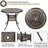 Himmelmann 2 - Person Patio Dining Set with Round Table , Cushions Included-525692194