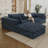 Cloud Sofa,Corduroy Fabric,Deep Seat Couches,Double-Layer Design,Removable Cushion-512450035-512450037