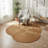 Handwoven Flower Shape Jute Doormat