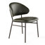 Finn, chaise d'appoint en cuir PU, vert