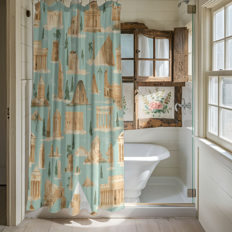 Millison Shower Curtain, 74"H x 71"W