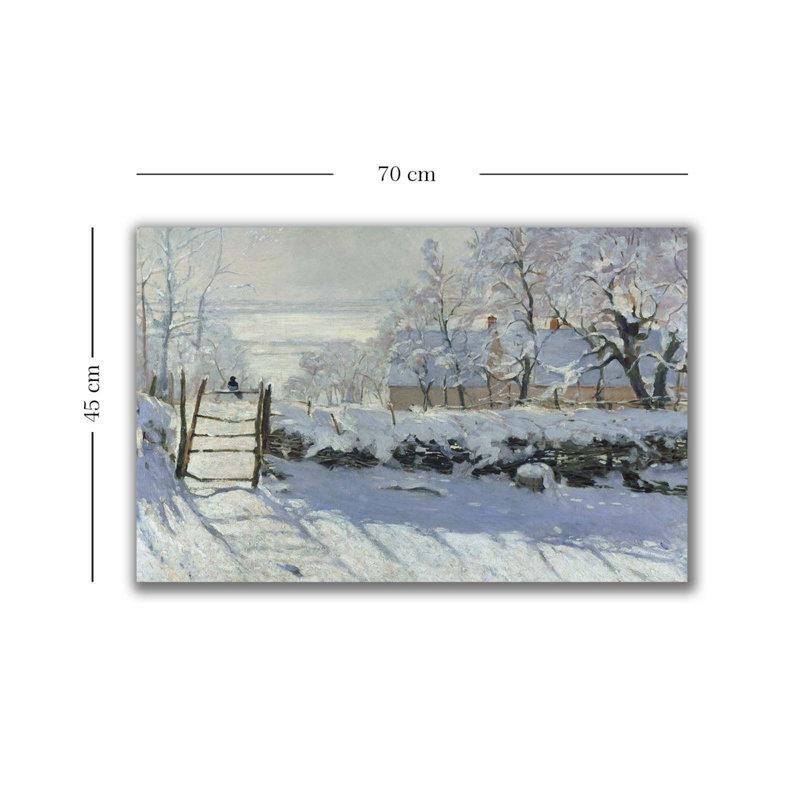 Claude Monet - peinture sur toile tendue
