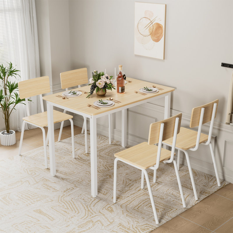 5-Piece Dining Table Set With 4 Chairs