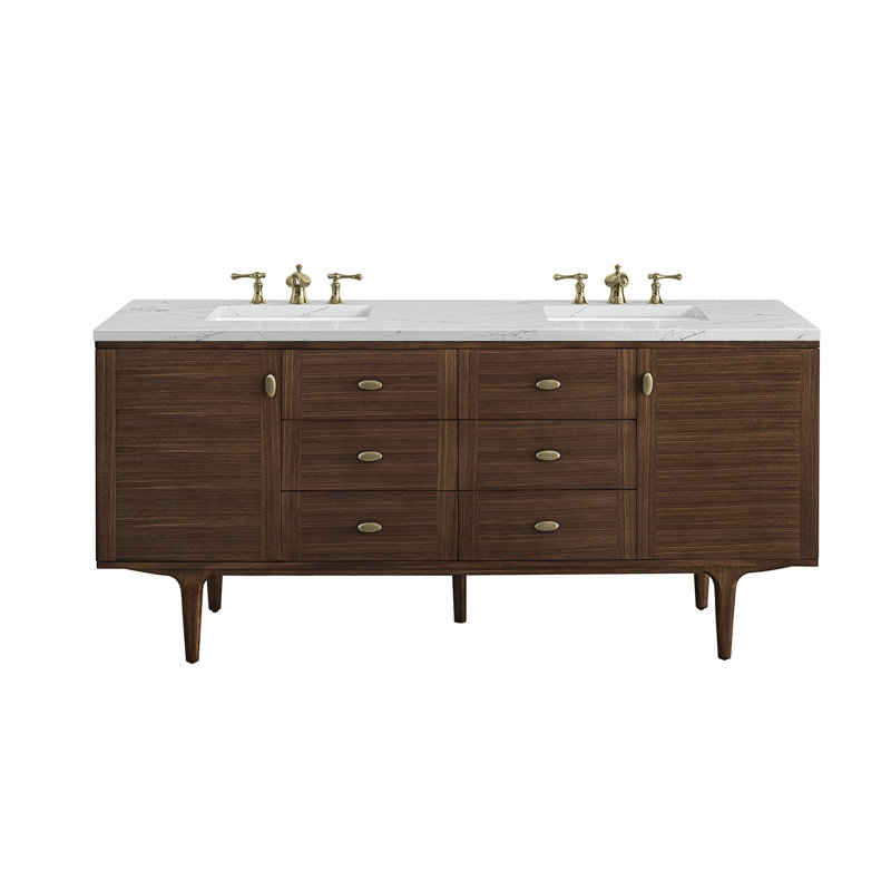 Amberly 72'' W Double Vanity, Ethereal Noctis