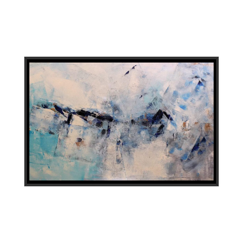 « melody i », reproduction sur toile, H 18 po x l 26 po x P 1,5 po, Toile avec cadre noir, Pas de tapis