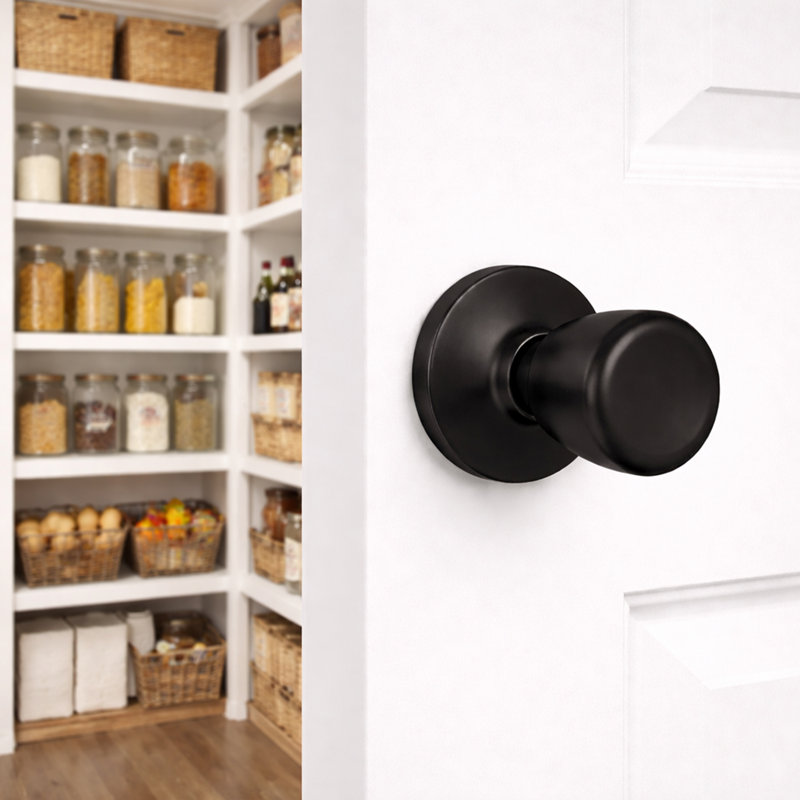 Faux bouton de porte Terrace, Noir mat