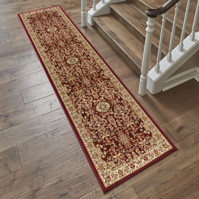 Majestic Gordean Traditional Oriental Floral Wide Border Area Rug