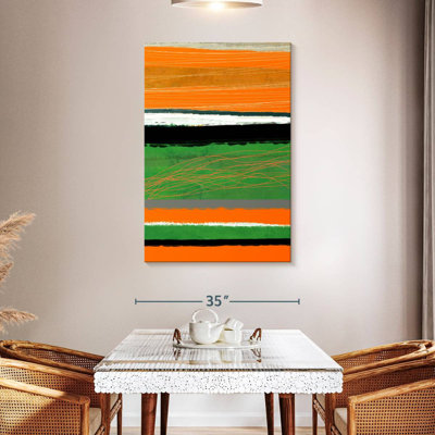 Avery Orange And Green Abstract II
