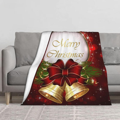 Jeté de Noël en forme de flocon de neige pour lit de canapé, 60 x 80 po