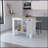 Vancouver 1-Door Kitchen Island with Open Shelf and Macadamia, Perfect for Storage and Display in Modern Kitchens