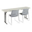Table de formation rectangulaire pliable en plastique moulé par soufflage-61206870-61206868