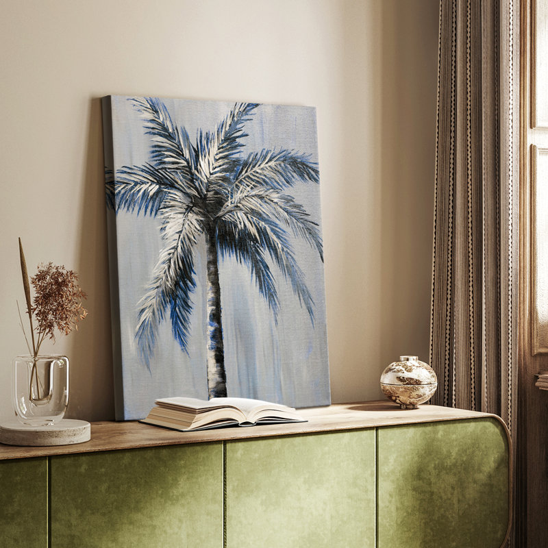 Palm Magic Evening II -Gallery Enveloppé Cavas, H 18 po x l 12 po