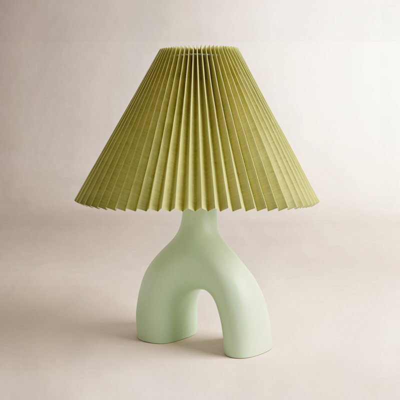 Celes Table Lamp, Light Green, Green