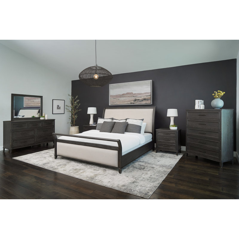 Hammie Solid Wood Piece Bedroom Set, Queen