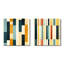 Cristofaro - Ensemble de 2 collages de formes carrées abstraites-101844687-101844686
