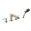 Garniture de baignoire romaine à 4 trous avec douche à main 1,75 GPM Hansgrohe Vivenis-70672396