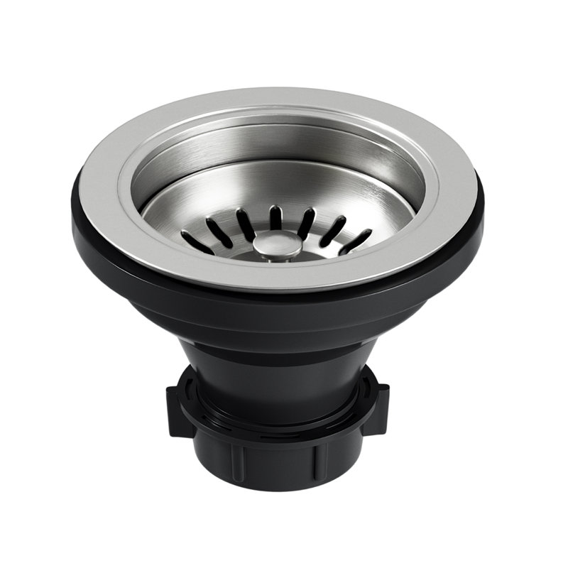 Drain de cuisine en pierre 4 po, Acier Inoxydable