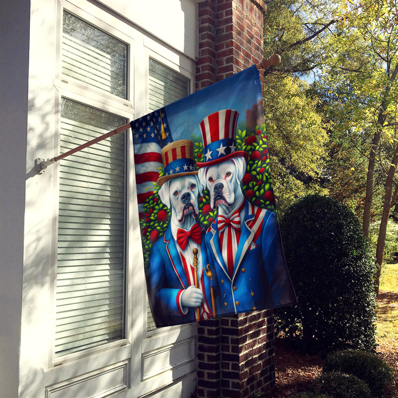 Drapeau «All American House», Boxer blanc