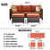 Kaniha Premium All-Weather Wicker 3 - Person Patio Conversation Sets with Cushions