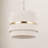 Abbington 3 - Light Brass Drum Pendant