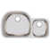 Lustertone 36.25" L x 21.125" W Double Basin Undermount Kitchen Sink
