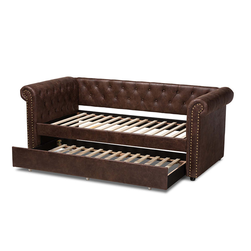 Lovina Twin Solid Wood Daybed with Trundle