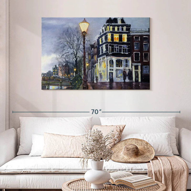 Sirci au crépuscule, Amsterdam, H 30 po x l 45 po