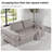 Boneless Convertible Floor Sofa Bed, 3 In 1 Compression Sofa With 2 Throw Pillows, No Assembly Required-124602577
