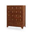 Commodes et commodes rectangulaires en bois massif rouge brun-62161802