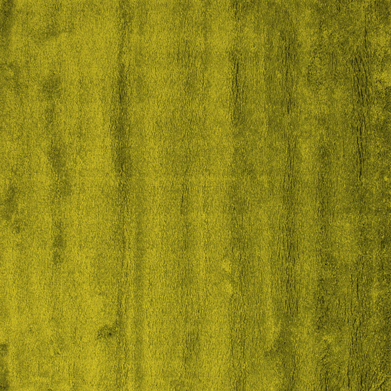 Tapis contemporains jaunes lavables à la machine 655, Carré 4 pi