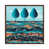 Classic Brown Wood Floater Framed