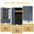 76.75'' Tall Display Cabinet, With Glass Doors And LED Lights, Steel Curio Cabinet With 3-Sided Glass, Pantry Cabinet With Storage For Hallways-1391897527