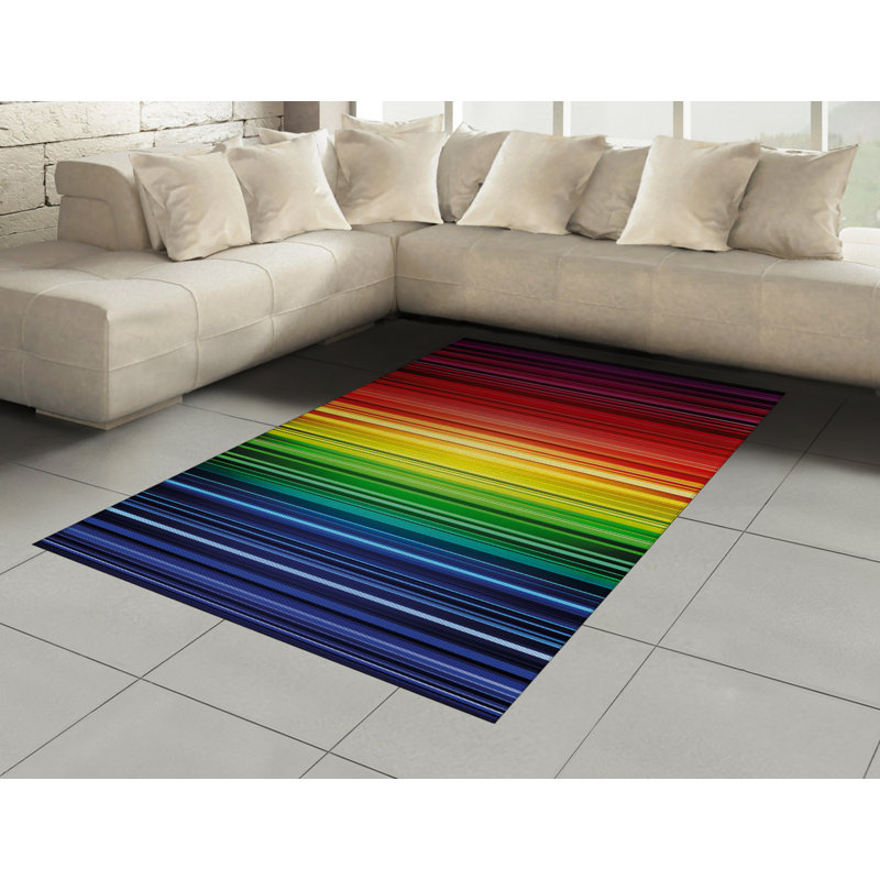 Millbury Striped Hand Woven Area Rug, Rectangle 120 x 180cm