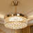 48" Dimmable Crystal Ceiling Fan With Led Lights And Remote Control-88080385
