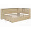 Lit de jour en bois pleine grandeur avec rangement Lit gigogne sans sommier, fabrication robuste