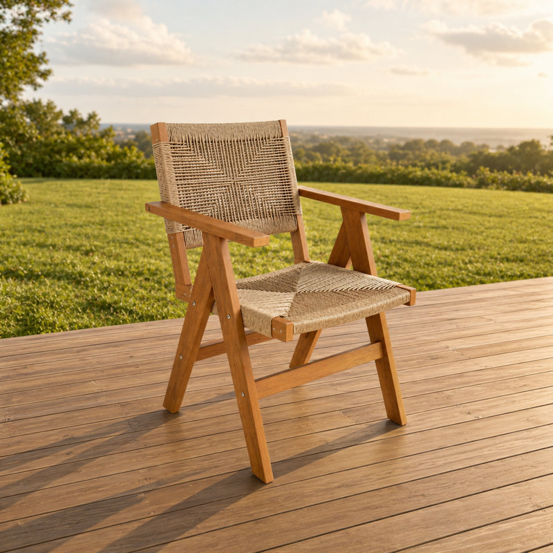 Chaises de salle à manger d'extérieur 2 pièces robustes avec une conception durable et confortable