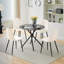 Bermea Round Metal Base Dining Table-331669404