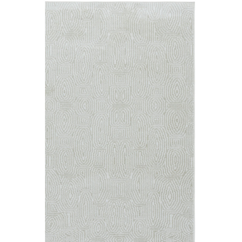 Bayside 136 Performance Machine Washable Abstract Rug, Rectangle 5'3" x 7'6"