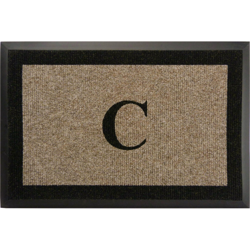 Asai Non-Slip Outdoor Doormat, Taupe, 24" W x 36" L, C