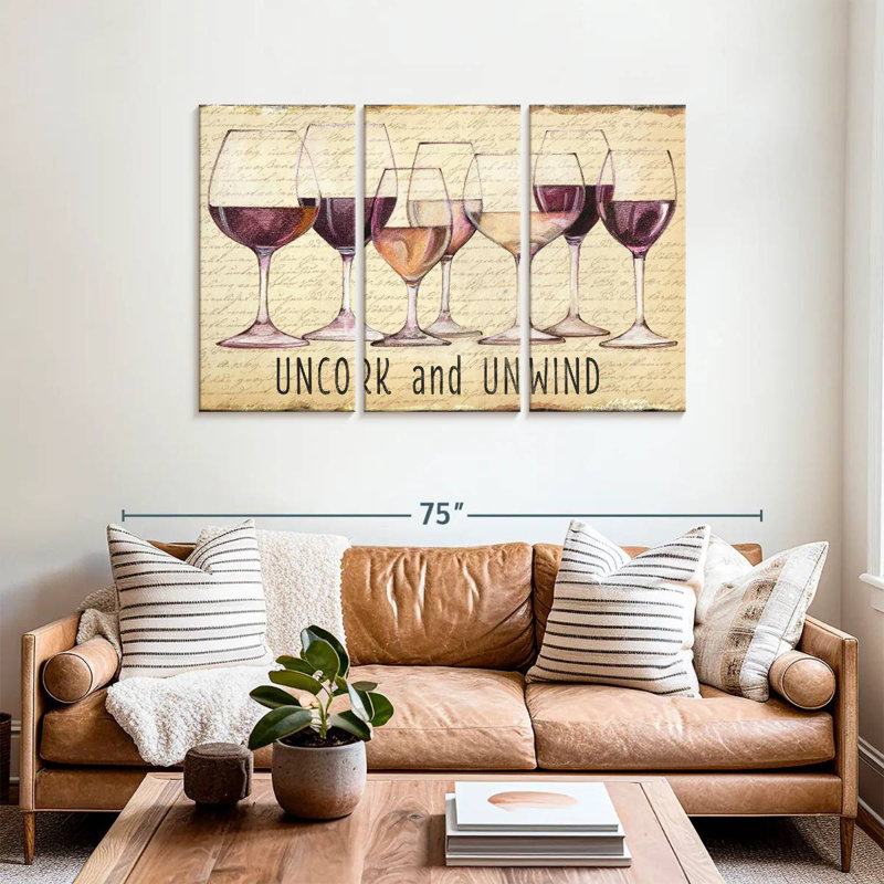 Tergel Wine Line I, 36" H x 57" W