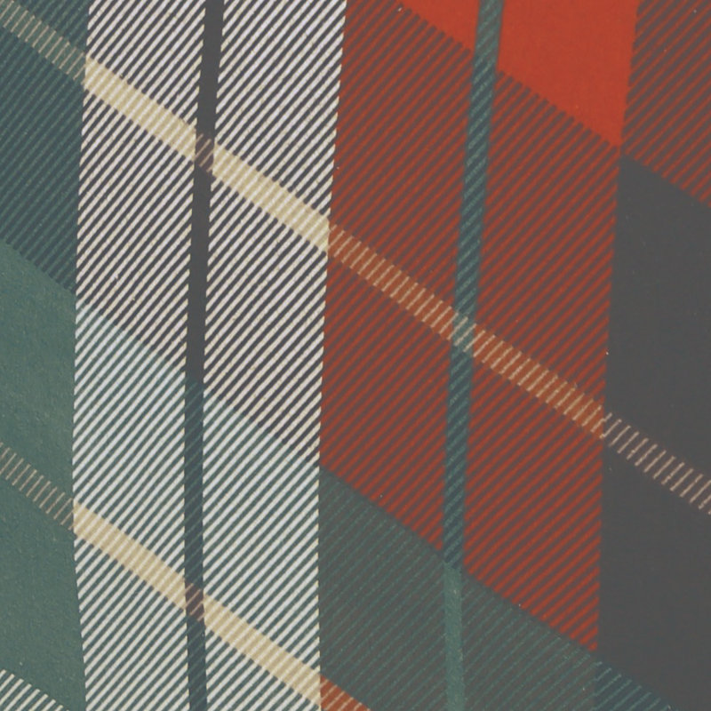 Check Argyle Duvet Cover with Pillowcases, King Duvet Cover + 2 Standard Pillowcases, Terracotta