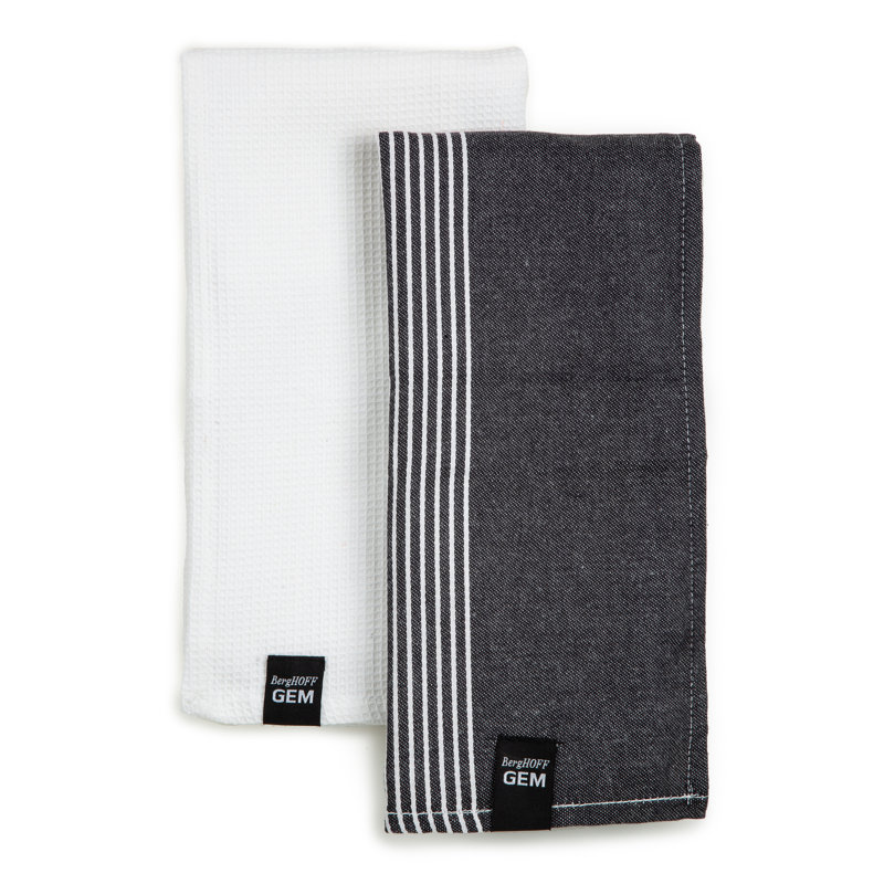 BergHOFF GEM 2pc Cotton Tea Towel Set, Multicolor