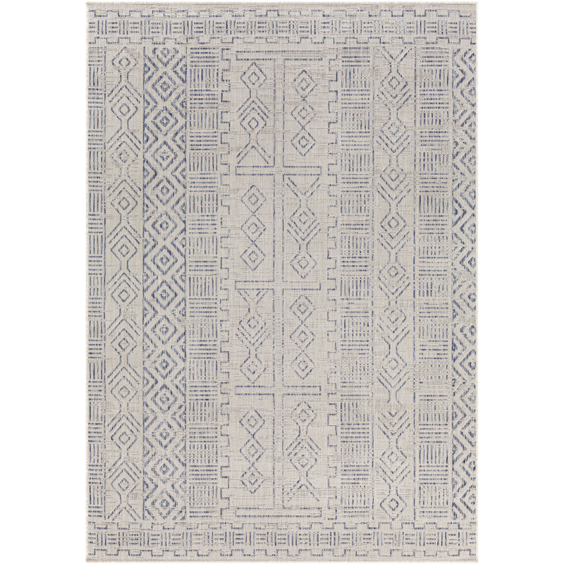 Mendota Moroccan Indoor / Outdoor Rug, Round 7'10"