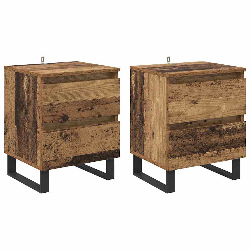 40cm W Manufactured Wood Bedside Table