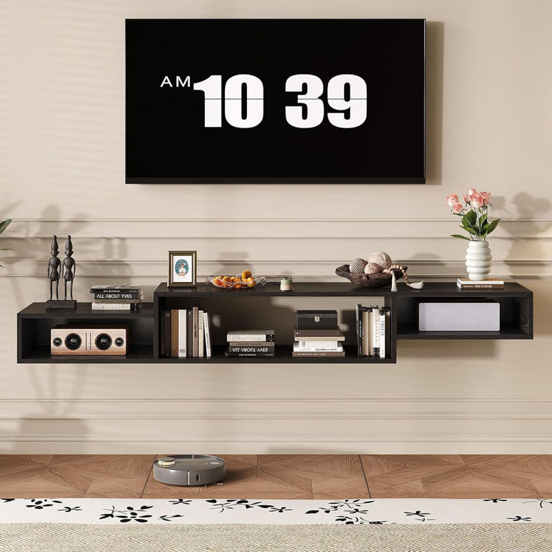 Meuble télé 59 po avec rangement DEL