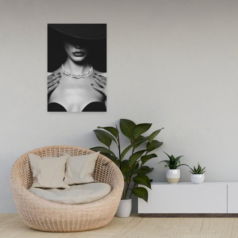 Fille, meilleur ami, art contemporain, H 24 po x l 16 po