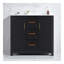 Meuble-lavabo de 36 po avec lavabo simple, meuble-lavabo sous-comptoir avec armoire, armoire de rangement avec 2 portes et 2 tiroirs, fermeture en douceur, rangement multifonctionnel-204406760