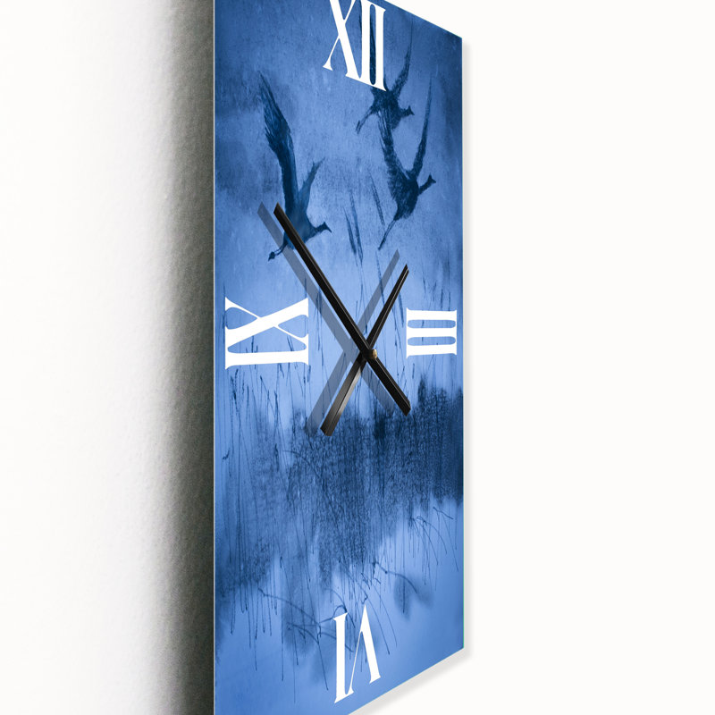 Horloge murale grues en vol pendant la soirée, Petit