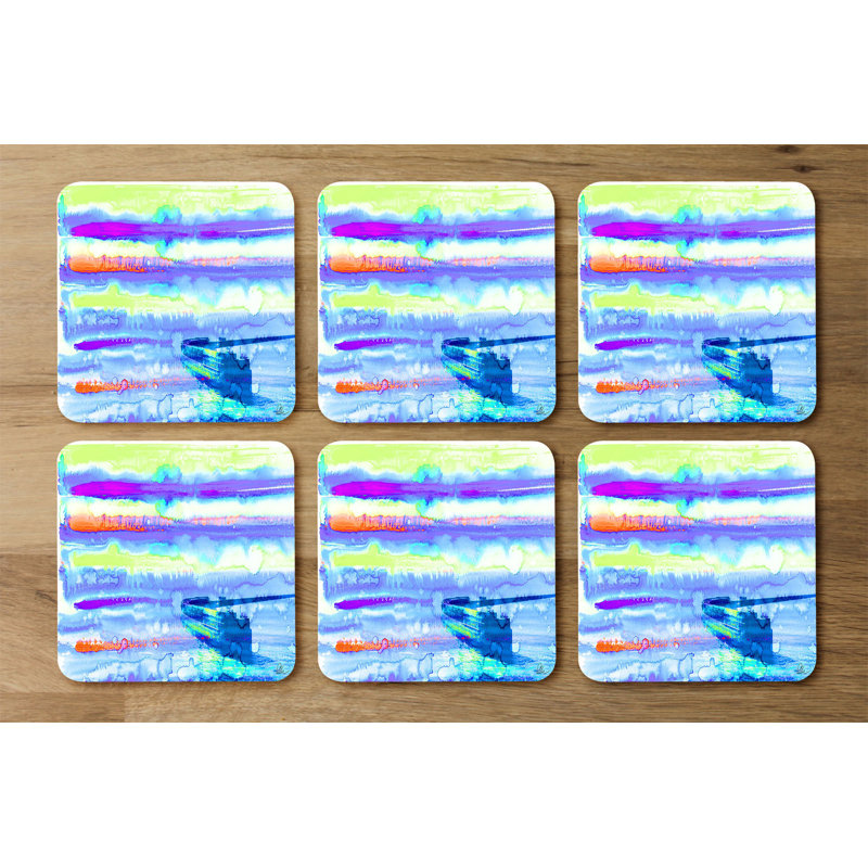 Square 6 Piece Coaster Set